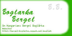 boglarka bergel business card